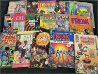 Freaky Comics Lot: Freak Bros, Real Stuff,+