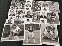 Ten Assorted Vintage 8x10 Chicago Bears Players