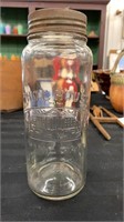 White House Vinegar jar 8 inch tall
