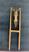 Antique Wooden Jumper Toy 
12 1/2 inch x 3 1/2