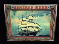 Vintage Genesee Beer Shadowbox Light-up Beer Sign