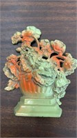 Metal Floral Decoration   7 inches tall