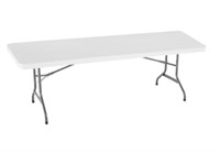 New Lifetime White Plastic Folding Table