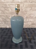 FIESTA blue lamp. 13 in tall.