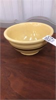 USA pottery camel bowl brown stripped