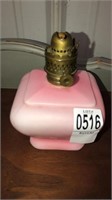 Pink antique kerosine lamp