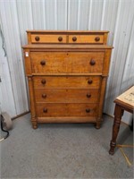 Tiger grain chest of drawers 2 over 4