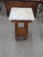 Deco style marble top stand