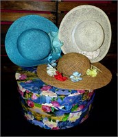 Hat Box w/3 Hats