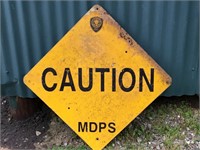 Scarce, Vintage MDPS Caution Sign