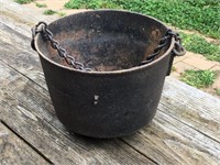Vintage Cast Iron 3 Foot Cauldron