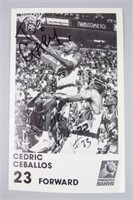 Cedric Ceballos Photograph with Signature