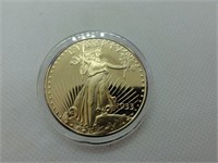 Liberty 20 dollar coin-says copy on the back