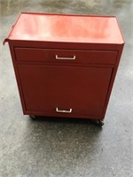 Red Rolling 2 Drawer Tool Box