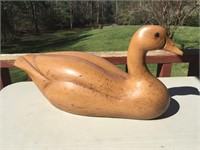 Large Wooden Resin Goose