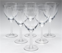 Lalique "Phalsbourg" Wine Glasses, Set of 6