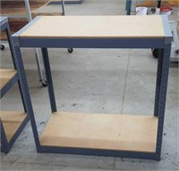 Metal & wood shelving unit, 3' tall, 36x18"