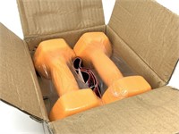 New set of orange dumbells