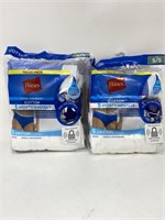 2 Packs of Hanes Cotton Sporty Hipster Underwear