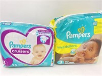 New (2) Pampers Size 3 Siapers Packs