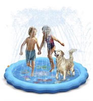 New Splash Pad, 68" Sprinkler for Kids Dogs,