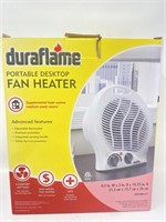 New Duradlame Portable Desktop Fan Heater
