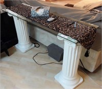 Glass-Top Sofa Table