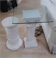 Columns/Glass-Top Tables