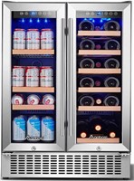 (Dented) Aobosi 24 Inch Beverage Wine Cooler Dual