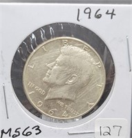 1964 Kennedy 90%Silver Half Dollar
