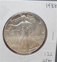 1988 US Silver American Eagle Dollar
