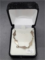 Antique Silver Necklace 12.5"