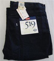 New Levis 519 Corduroy Pants Sz 38x30 Blue