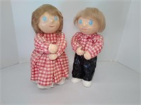 Handmade Dolls, each one measures 14 inches tall