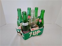 Vintage Soda Pop Bottles, 7up, Mountain Dew,