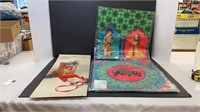 Two throw pillow covers from India, and a