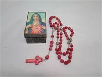 Rosewood Rosary, Immaculate Heart of Mary Box