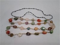 Mexican Polished Stone Necklace & Fashion Necklace