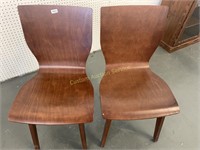 2 Wooden Chairs, New