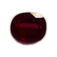 Genuine 9.42 Ct Oval Cut Ruby Certified Gemstone