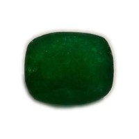 Genuine 10.12 ct Cushion Cut Emerald Cert Gemstone