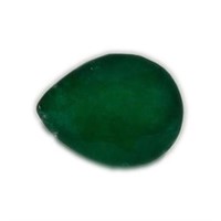 Genuine 10.47 ct Pear Cut Emerald Cert. Gemstone