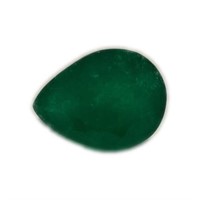 Genuine 10.72 ct Pear Cut Emerald Cert Gemstone