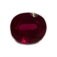 Genuine 8.22 ct Oval Cut Ruby Certified Gemstone