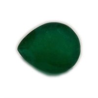 Genuine 10.02 ct Pear Cut Emerald Cert. Gemstone