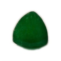 Genuine 10.02ct Trillion Cut Emerald Cert Gemstone