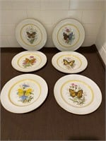 Royal Bayreuth Germany Butterfly Salad Plates