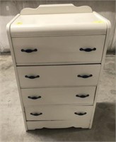 PAINTED WATERFALL 4-DRAWER CHEST