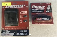 BAUER 20V RAPID CHARGER,