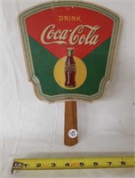 Vintage CocaCola cardboard hand fan